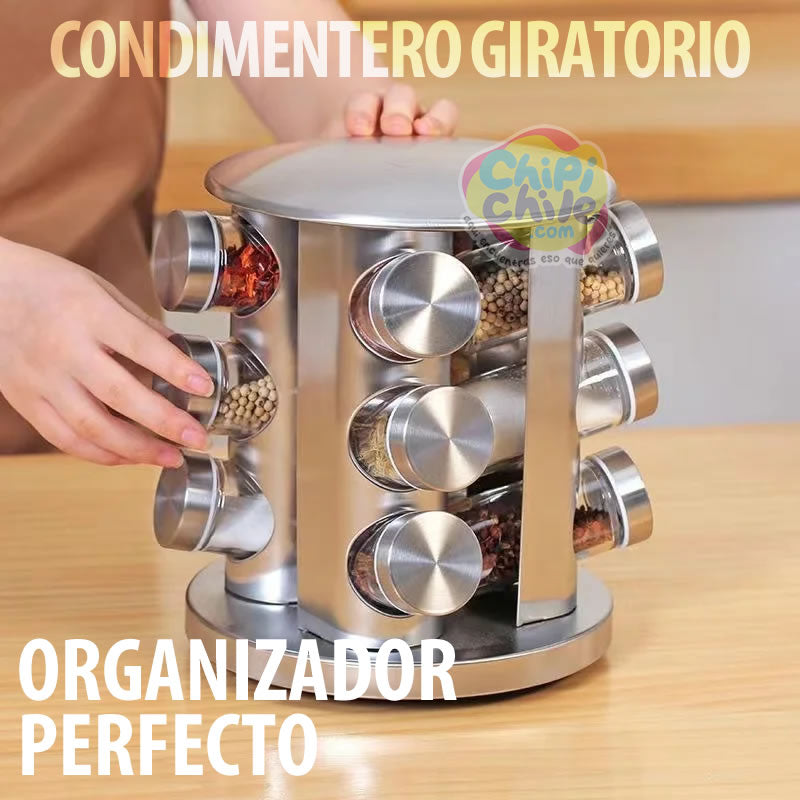 Condimentero Giratorio INOX / 12Env